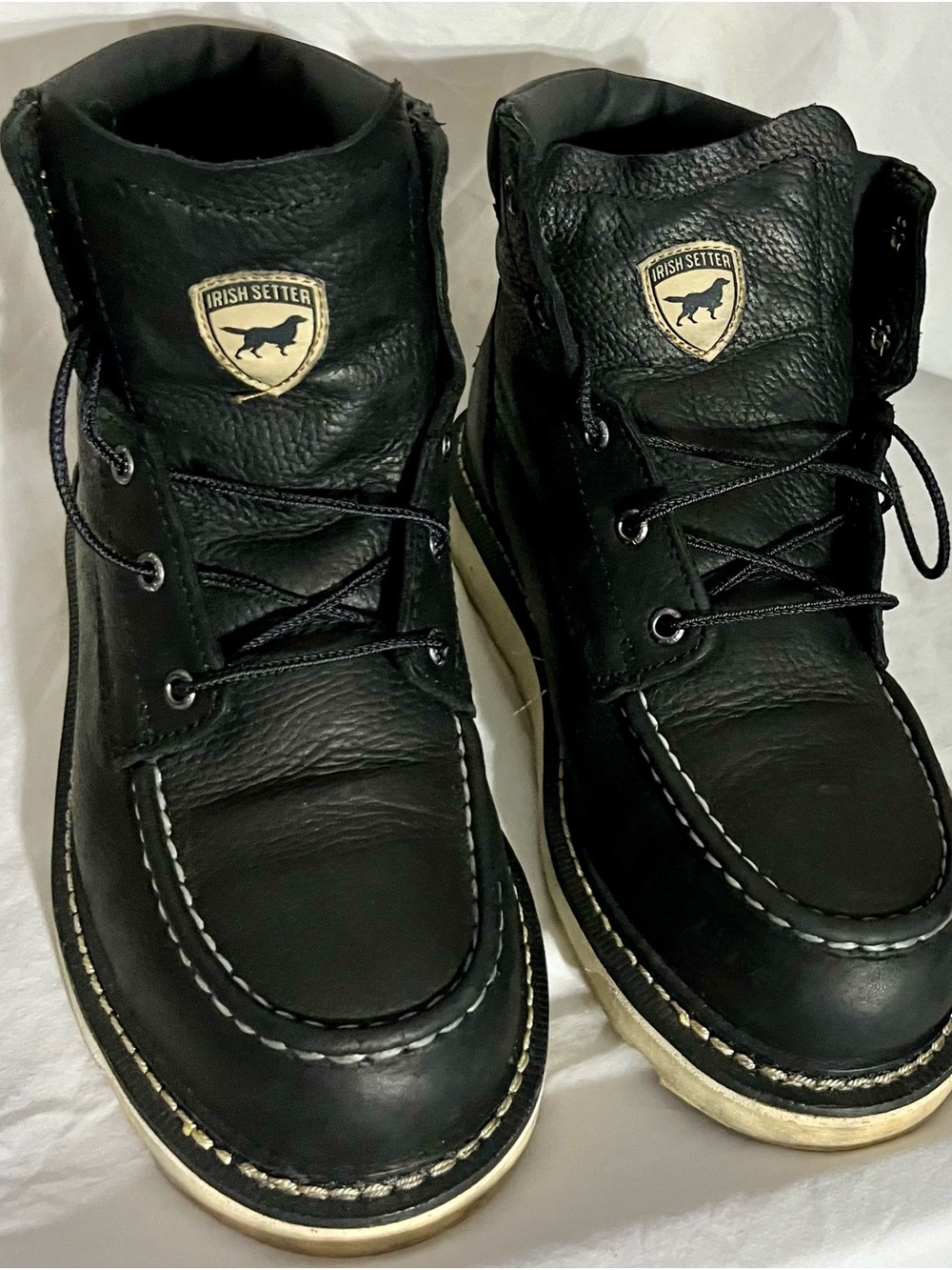 Irish Setter Black Leather Chukka Work Boots